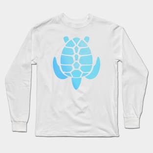 Turtle Blue Ombre Long Sleeve T-Shirt